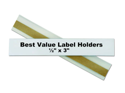 Self-Adhesive Label Holders, 1/2